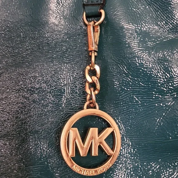 Michael Kors Leather Bag with Gold Accents - Picture 3 of 16